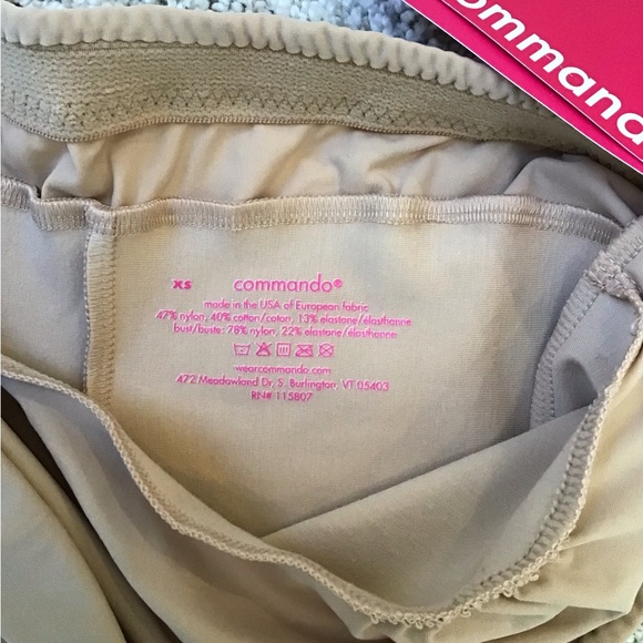 COMMANDO Tech Control Strapless Slip | Beige | Size XS 🆕 - Picture 6 of 7